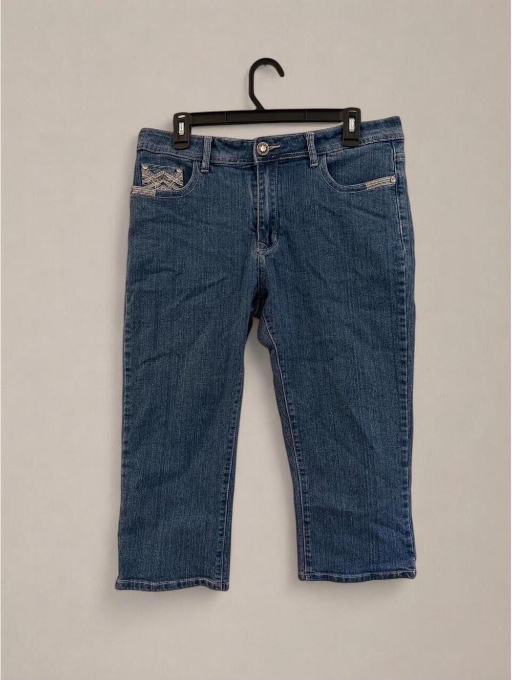 Daniel Jeans Y2K Embellished Capri Jeans